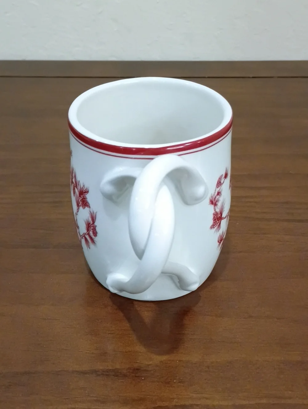 Williams-Sonoma Red Cardinal Holiday Toile Coffee Mug, 16 Ounces